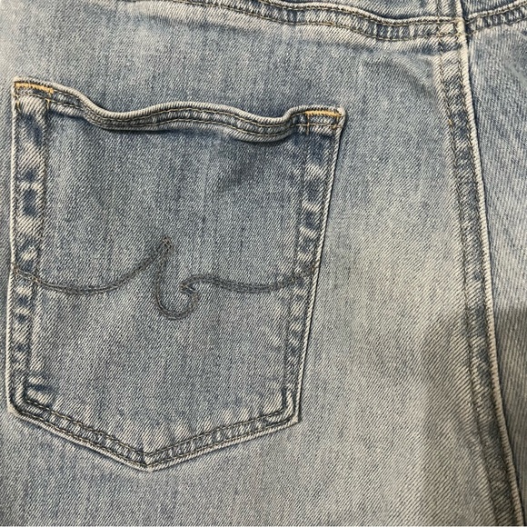 Adriano Goldschmied Etta Jeans Wide Leg Crop Sunlight Blue Size 26R - Picture 5 of 6